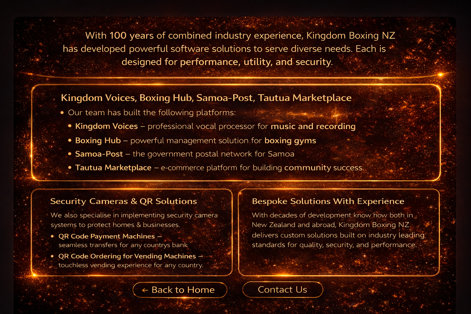 Software information overview